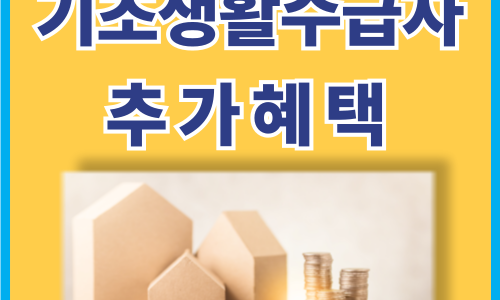 기초생활수급자 추가혜택